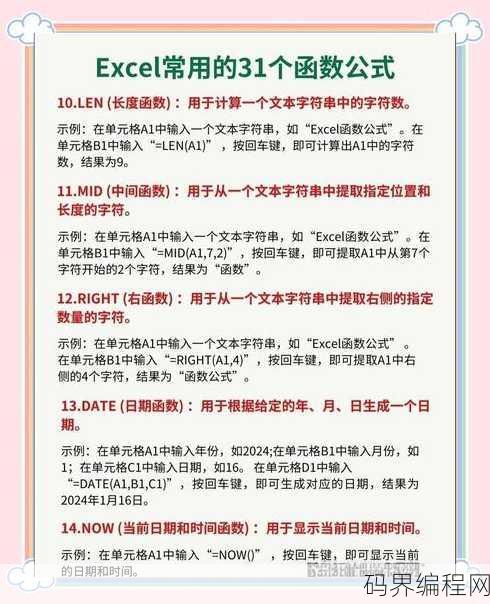 绝对值公式excel函数