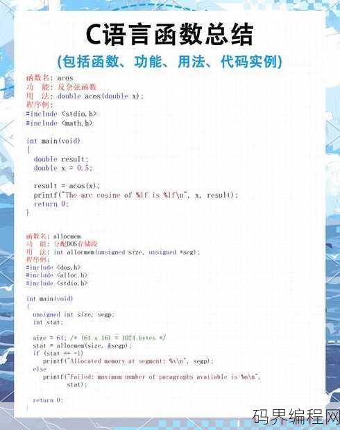 c语言函数由什么组成，C语言函数结构解析