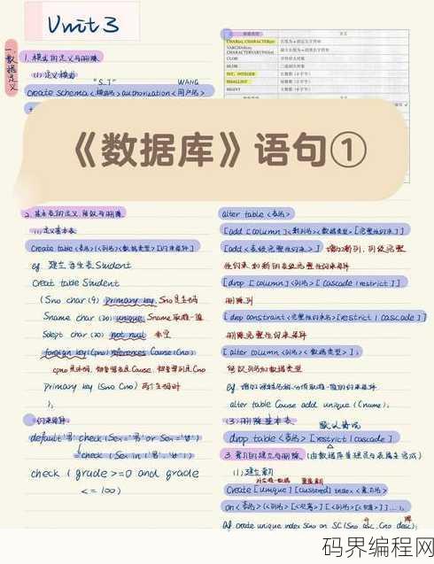 数据库常用sql语句大全