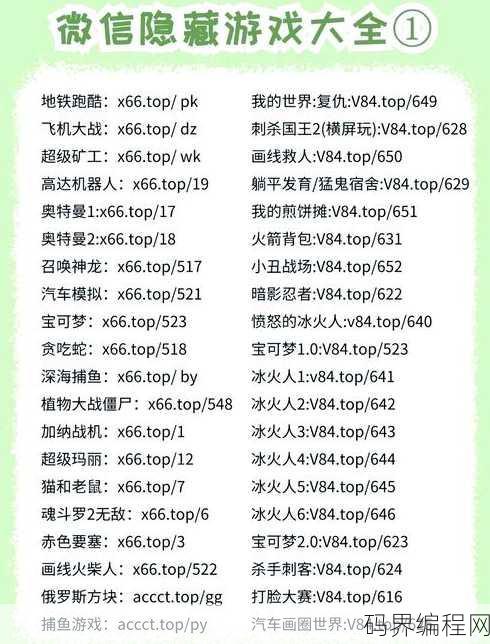 秒玩大型游戏的代码