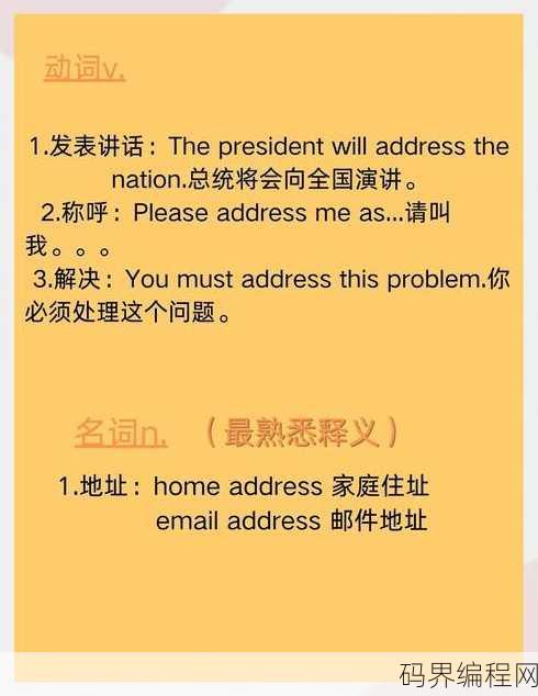 address