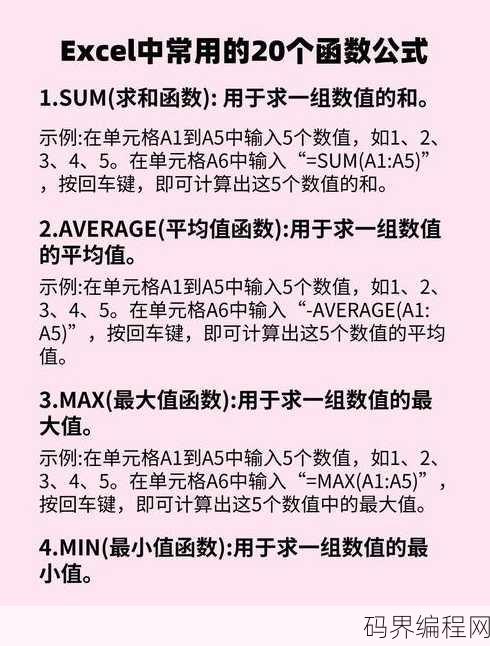excel函数公式运用详细操作大全，Excel函数与公式实战手册，详尽操作指南