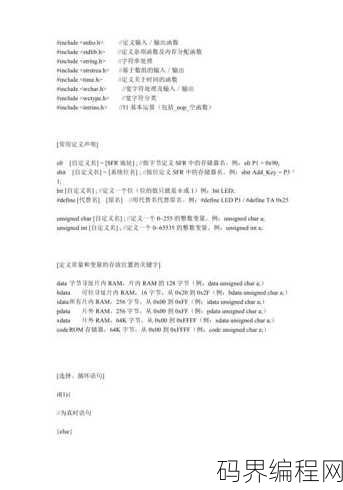 c语言编程模板