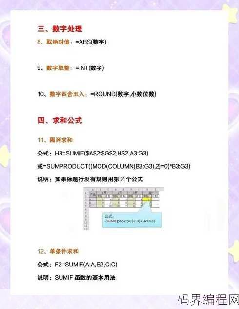 excel函数公式教学