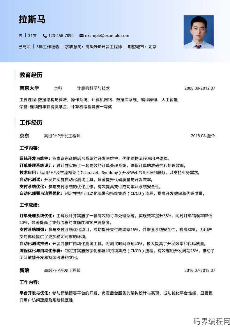 php招聘要求