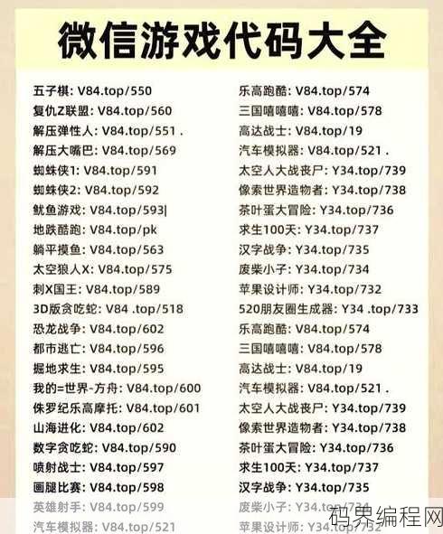 编程代码小游戏，趣味编程代码挑战游戏