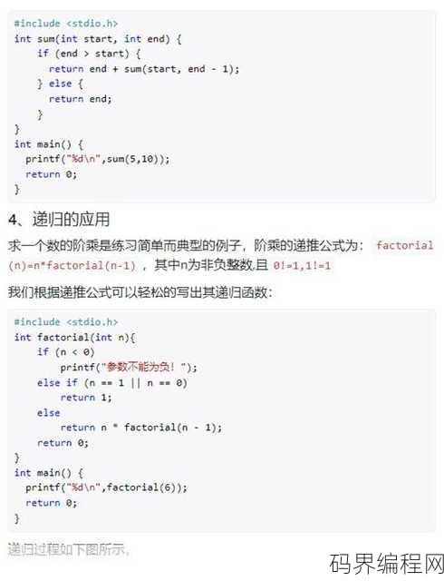 c语言函数递归调用简单例子，C语言递归函数实例解析