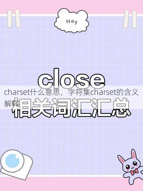 charset什么意思