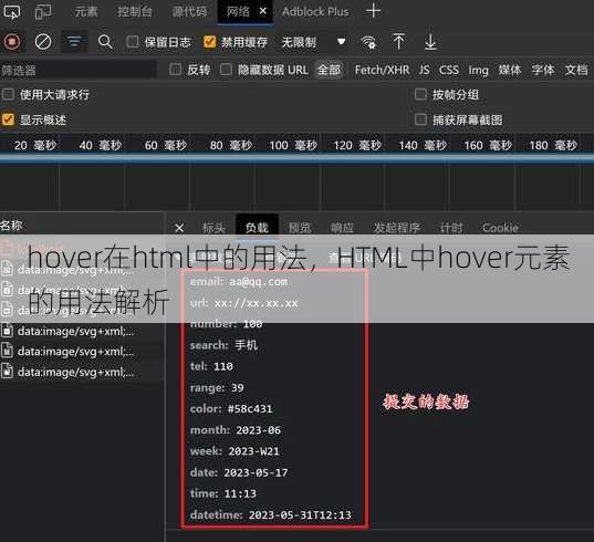 hover在html中的用法