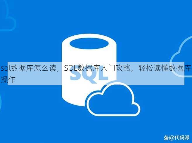 sql数据库怎么读