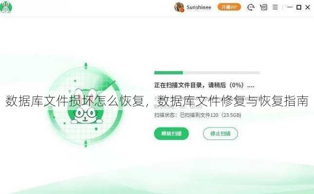 数据库文件损坏怎么恢复