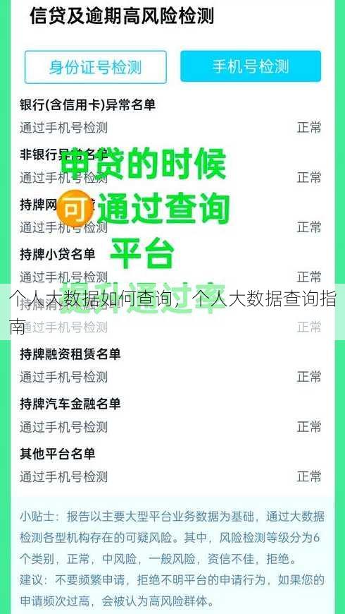 个人大数据如何查询