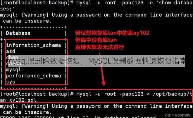 mysql误删除数据恢复，MySQL误删数据快速恢复指南