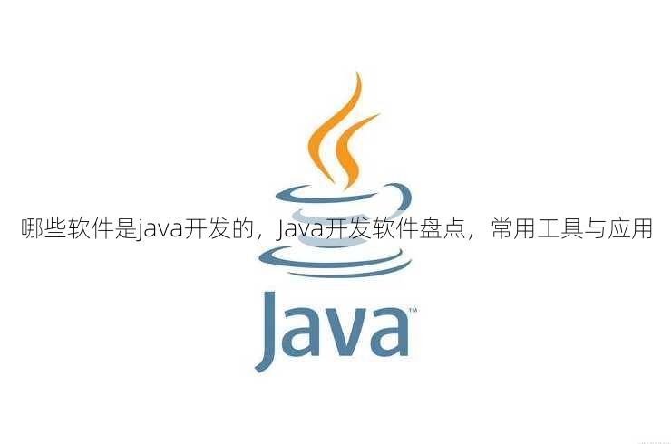 哪些软件是java开发的