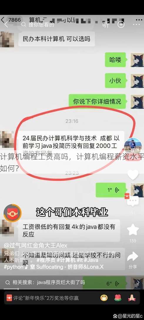 计算机编程工资高吗