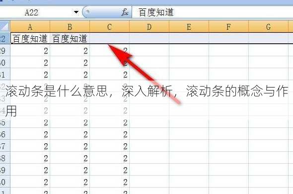 滚动条是什么意思