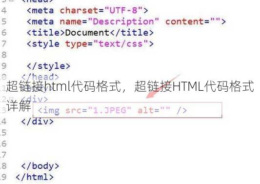 超链接html代码格式，超链接HTML代码格式详解