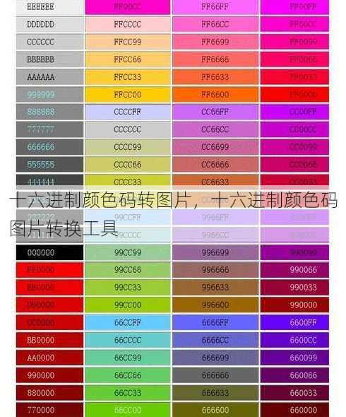 十六进制颜色码转图片