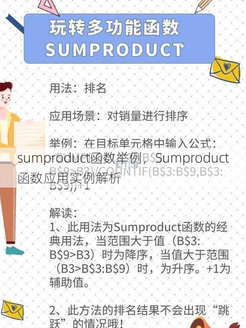 sumproduct函数举例