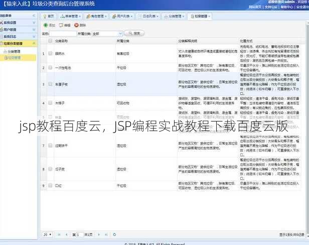 jsp教程百度云