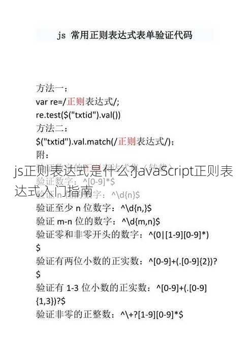 js正则表达式是什么?