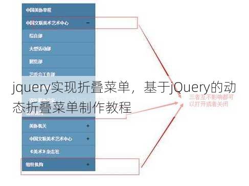 jquery实现折叠菜单