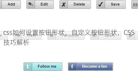 css如何设置按钮形状
