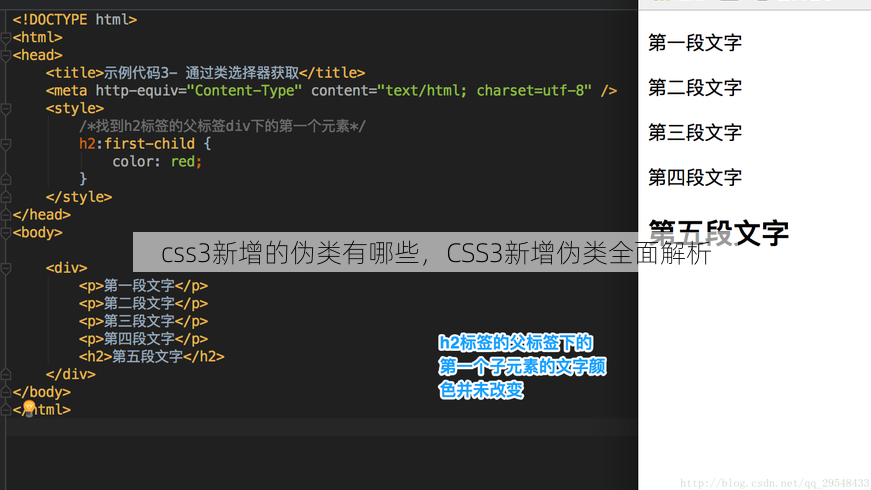 css3新增的伪类有哪些