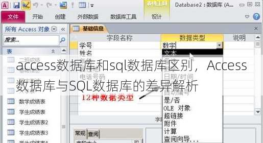 access数据库和sql数据库区别