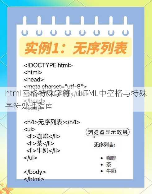 html空格特殊字符