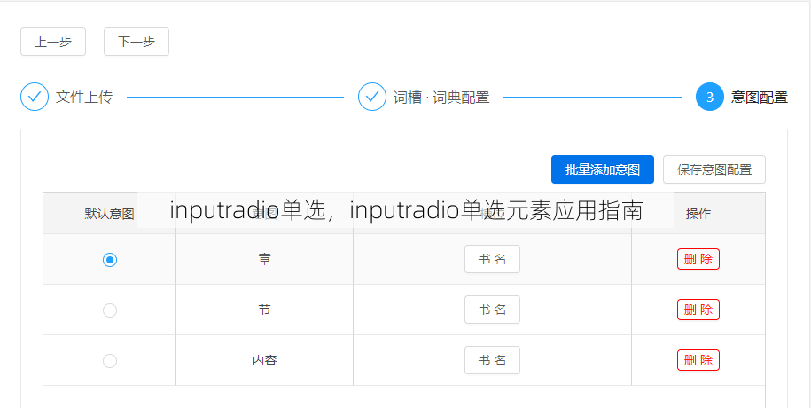 inputradio单选