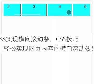 css实现横向滚动条