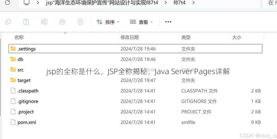 jsp的全称是什么