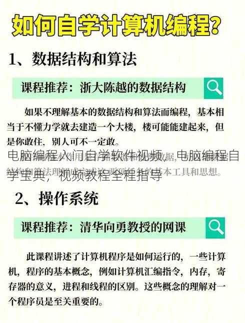 电脑编程入门自学软件视频
