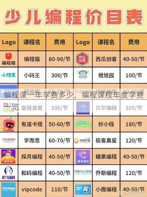 编程课一年学费多少