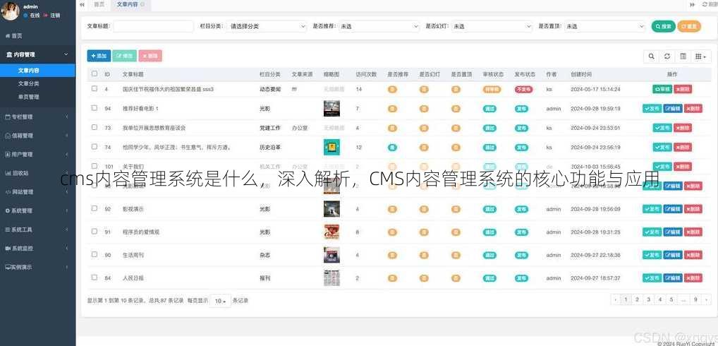 cms内容管理系统是什么