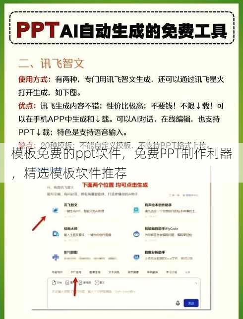 模板免费的ppt软件