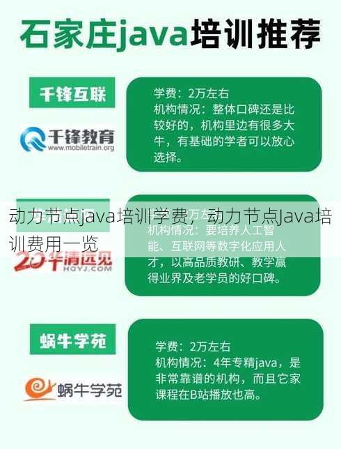 动力节点java培训学费