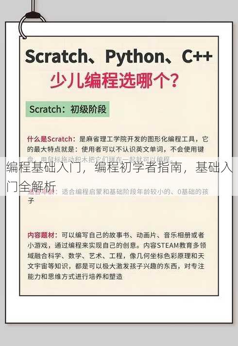 编程基础入门