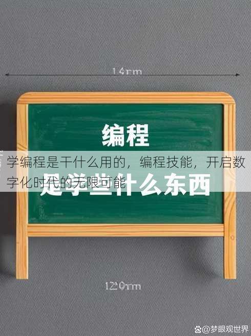 学编程是干什么用的