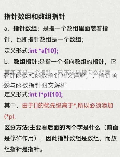 指针函数和函数指针图文详解