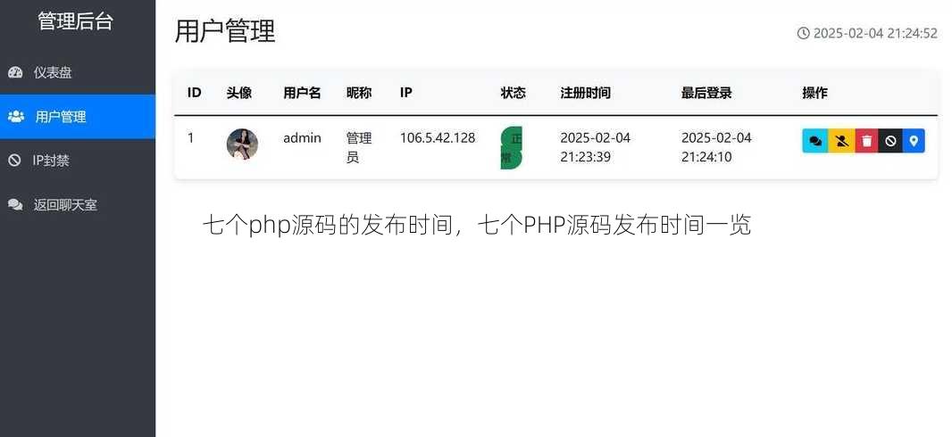 七个php源码的发布时间