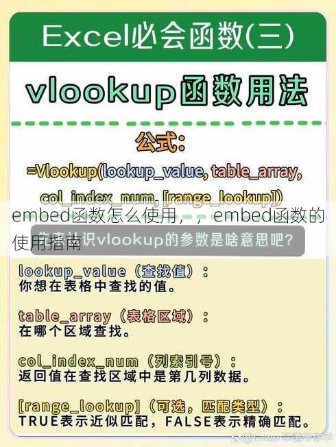 embed函数怎么使用