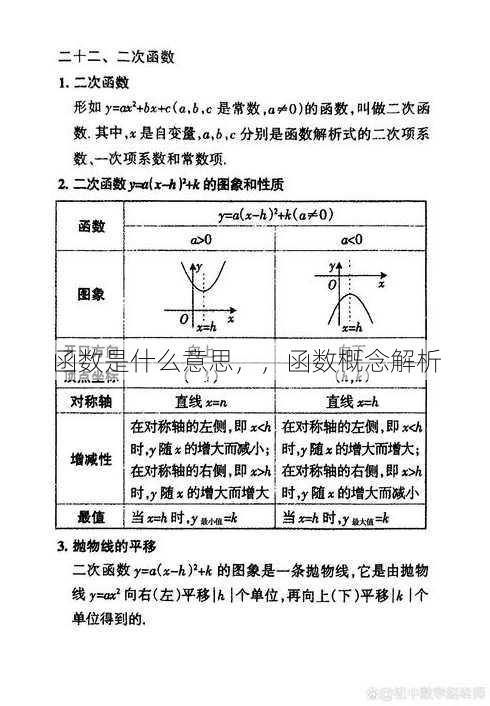 函数是什么意思
