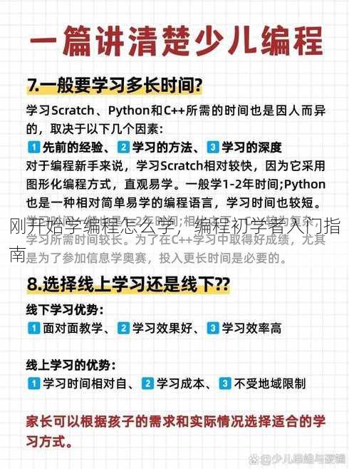 刚开始学编程怎么学