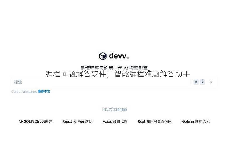 编程问题解答软件