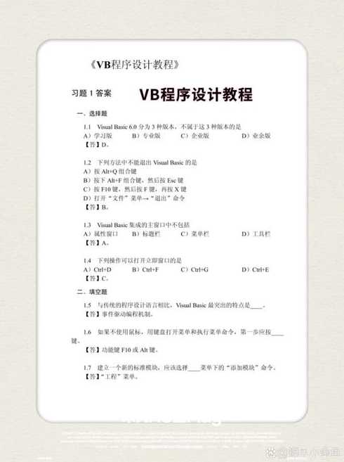 vb程序设计教程第三版ppt（vb程序设计教程pdf）
