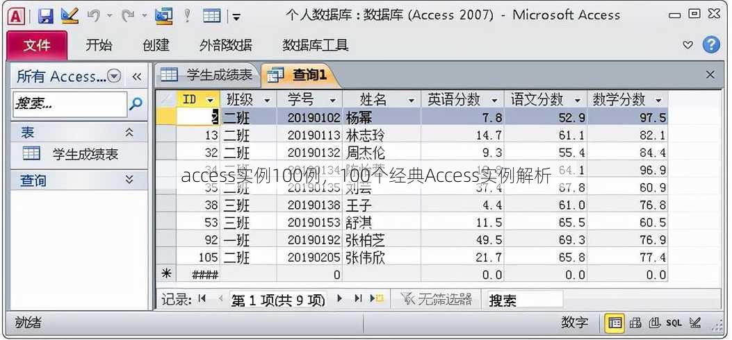 access实例100例