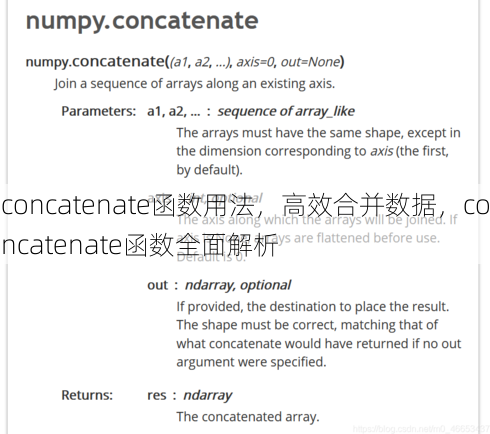 concatenate函数用法