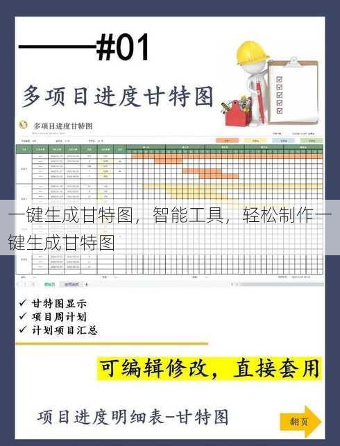 一键生成甘特图